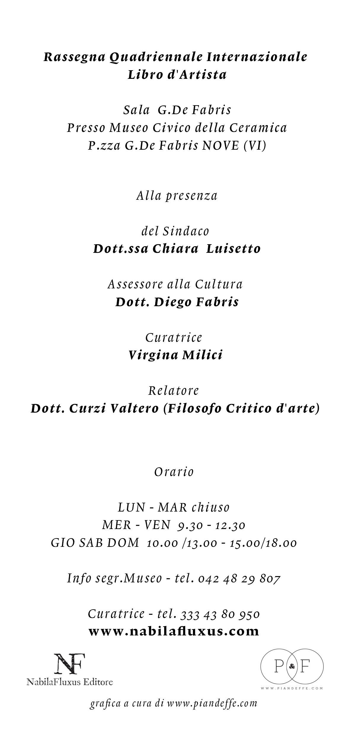 Invito alla Mostra (retro)