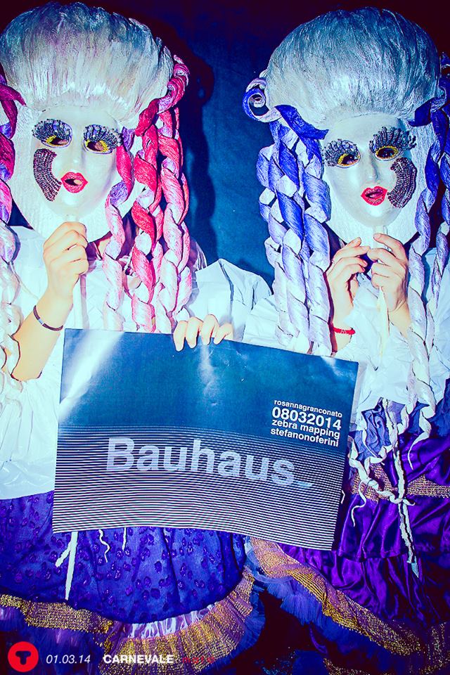 Le Gemelle Meravigliate - Costumi e Maschere -  Creazioni di Rosanna Granconato e Donazione per Bauhaus Manifesto-  Carnevale 2014