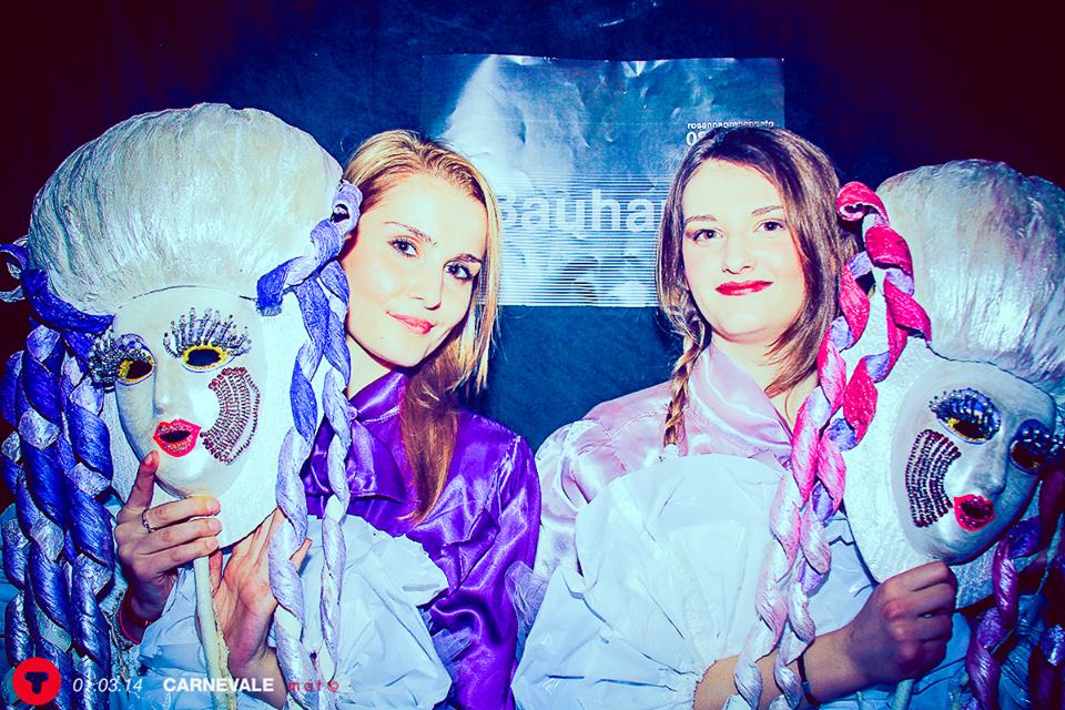 Le Gemelle Meravigliate  - Costumi e Maschere -  Creazioni di Rosanna Granconato e Donazione per Bauhaus Manifesto-  Carnevale 2014